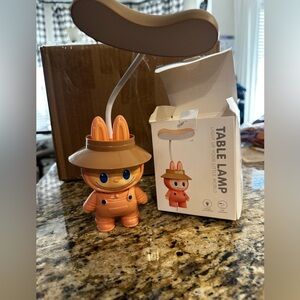 Labubu Table Lamp in Peach